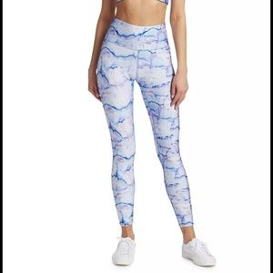 Terez Marble Effect Blue and Purple Leggings